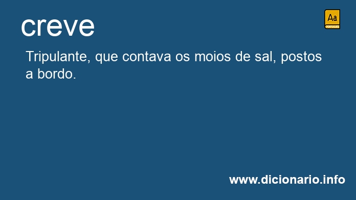 Significado de creve