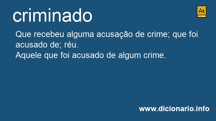 Significado de criminado