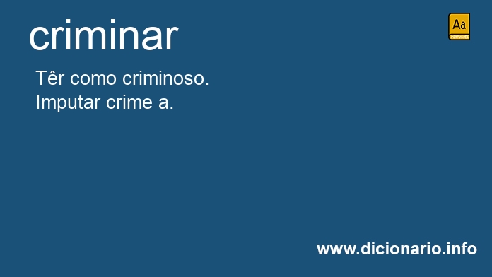 Significado de criminam