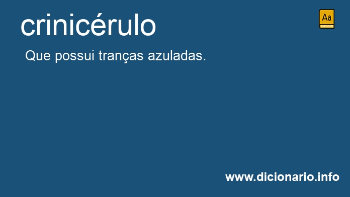Significado de crinicrulo