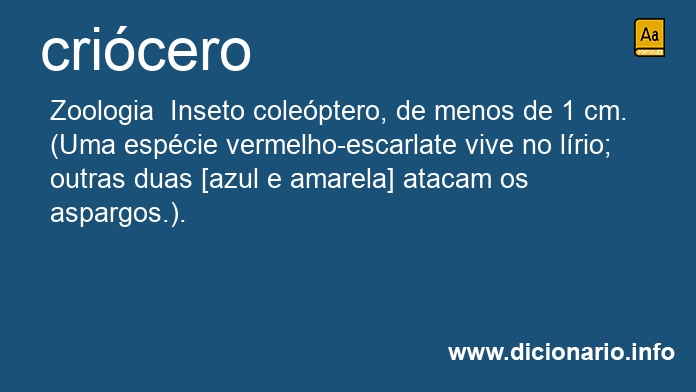 Significado de cricero