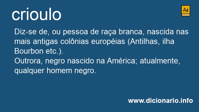 Significado de crioulo