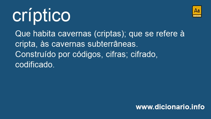 Significado de crpticos