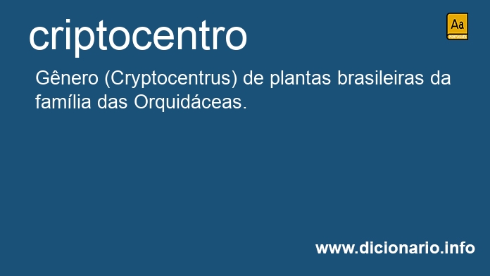 Significado de criptocentro