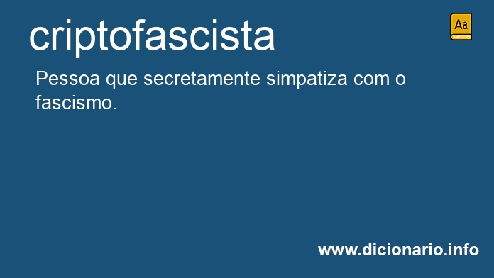 Significado de criptofascista