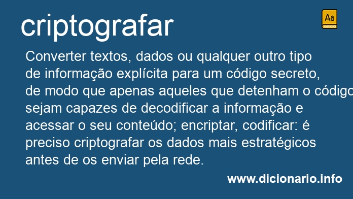Significado de criptografas