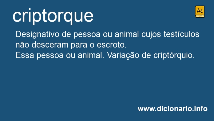 Significado de criptorque