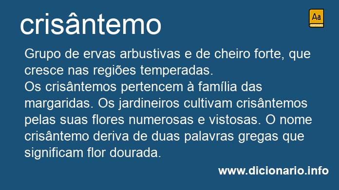 Significado de crisntemos