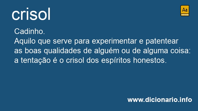 Significado de crisol