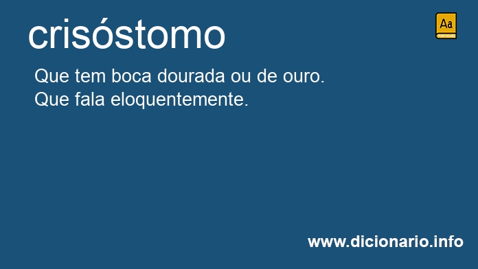 Significado de crisstoma