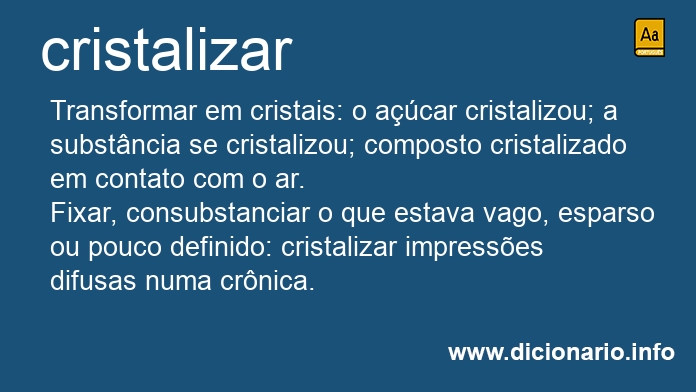 Significado de cristalizardes