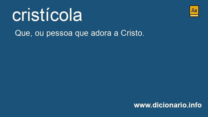 Significado de cristcola