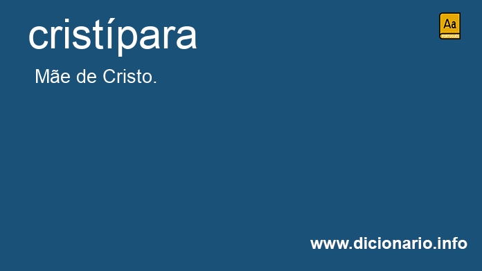 Significado de cristpara
