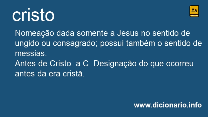 Significado de Cristo