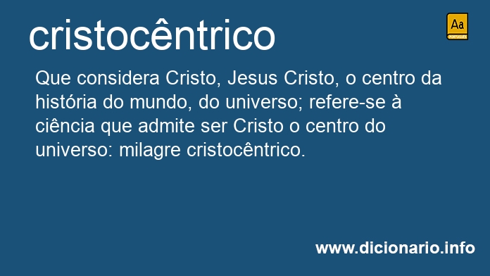 Significado de cristocntrico