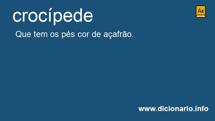 Significado de crocpede