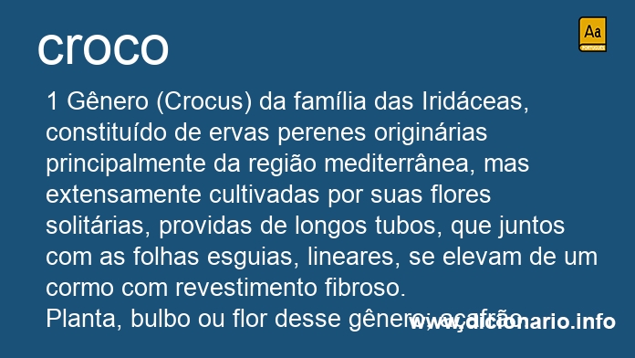 Significado de croco