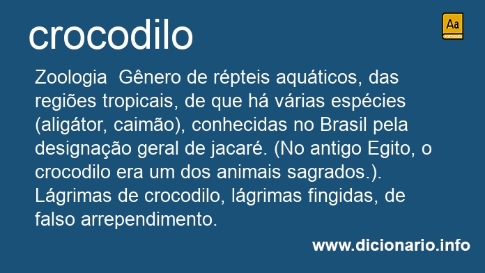 Significado de crocodilo