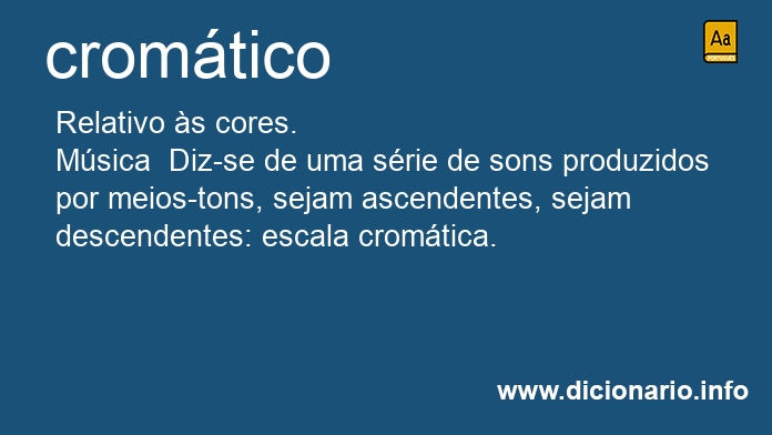 Significado de cromtico