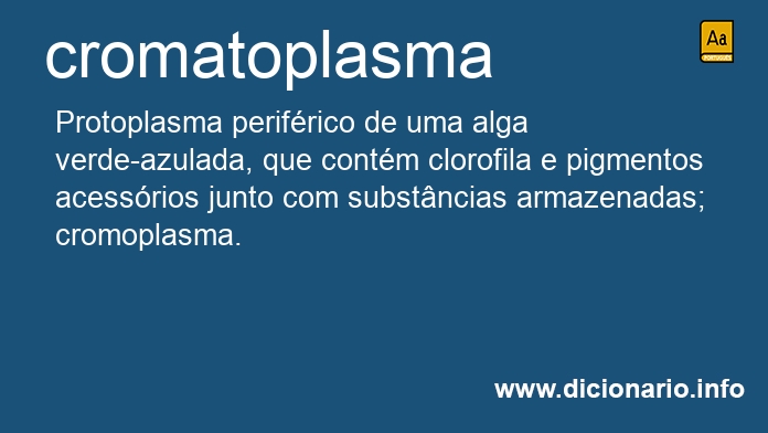 Significado de cromatoplasma