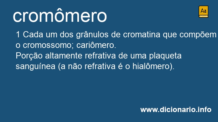 Significado de crommero