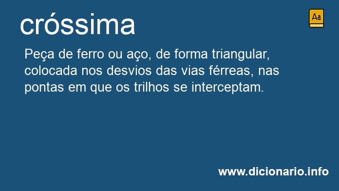 Significado de crssima