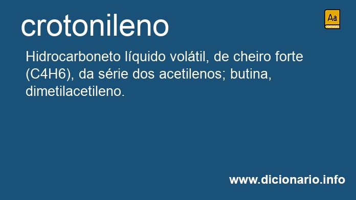 Significado de crotonileno