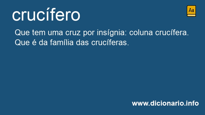 Significado de crucfera