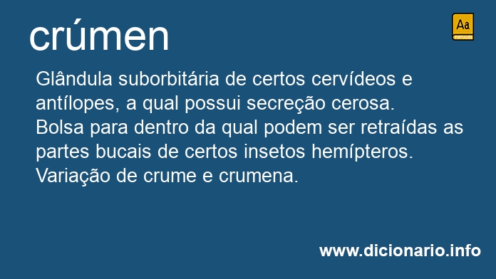 Significado de crmen