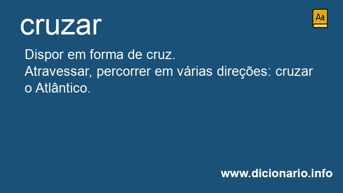 Significado de cruzar