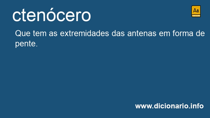 Significado de ctencero