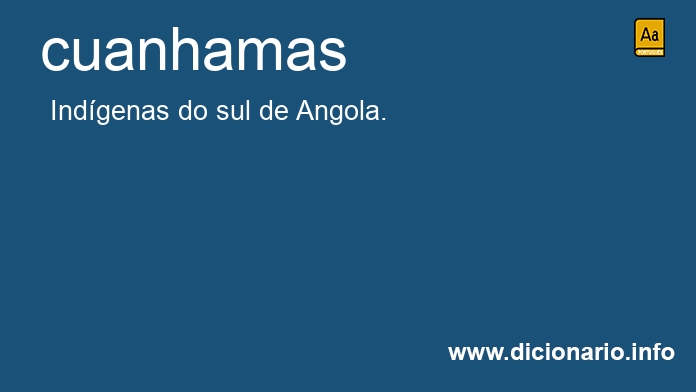 Significado de cuanhamas