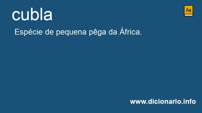 Significado de cubla