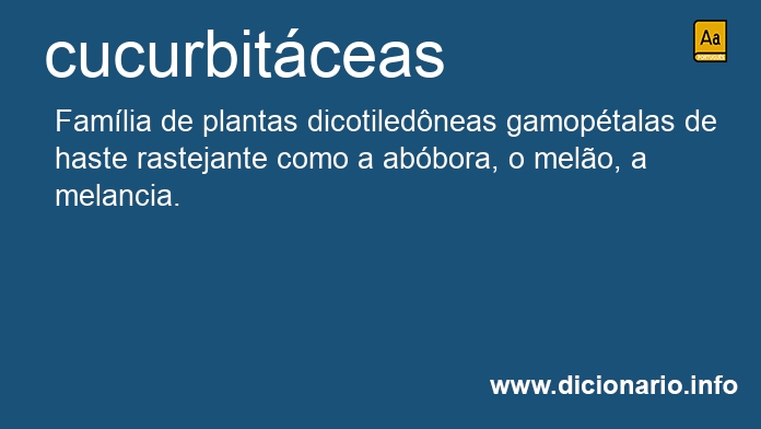 Significado de cucurbitceas