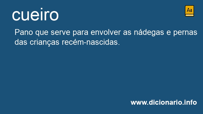 Significado de cueiro