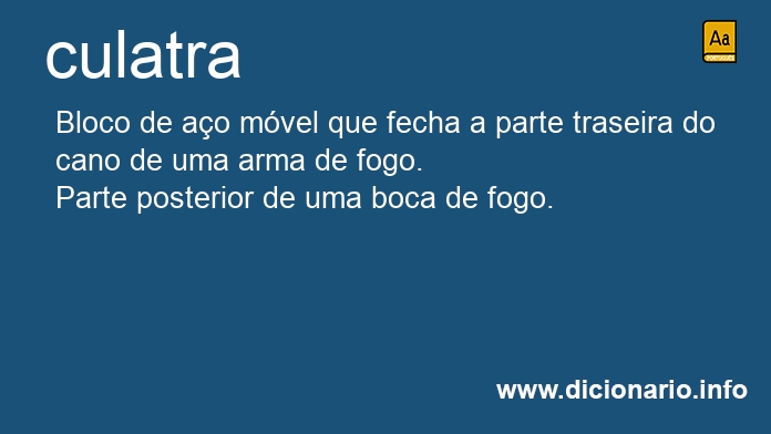 Significado de culatra