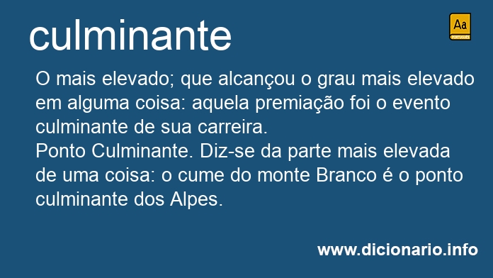 Significado de culminante