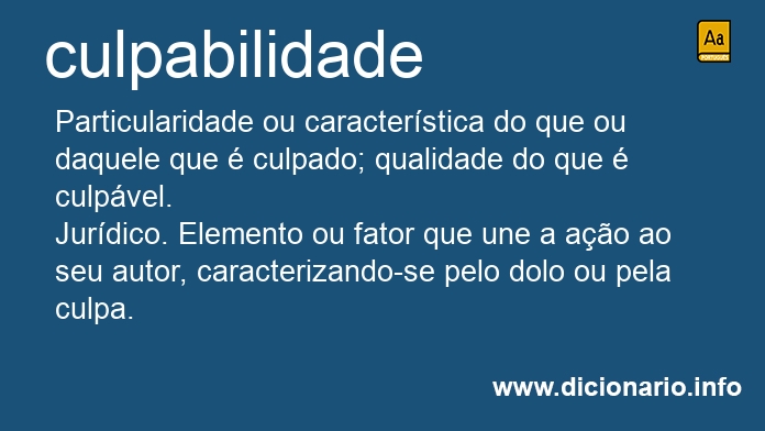 Significado de culpabilidade