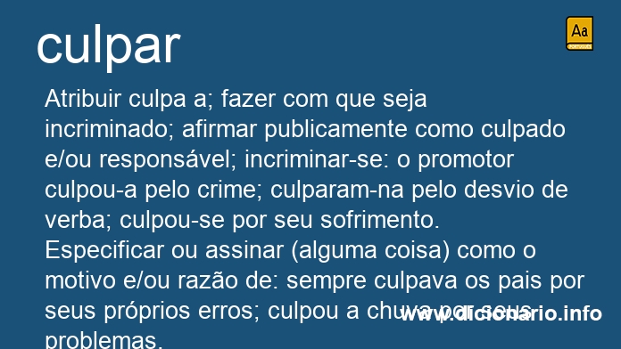 Significado de culpar