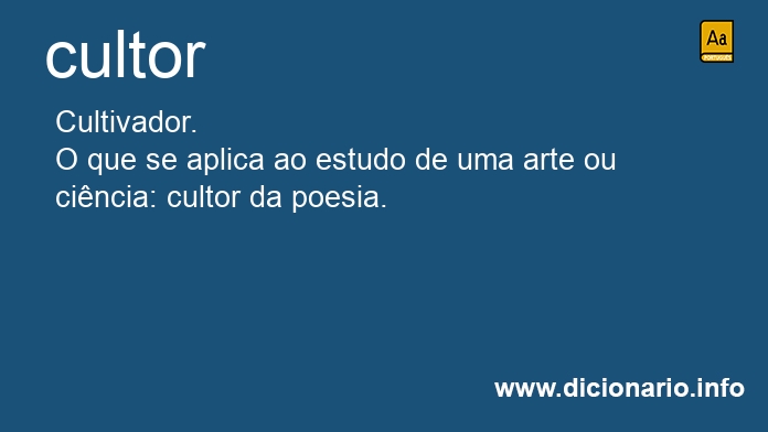 Significado de cultor