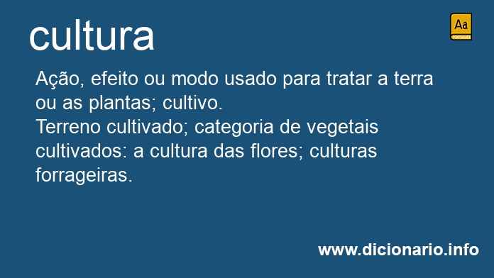 Significado de cultura