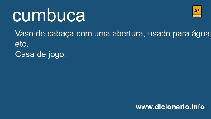Significado de cumbuca
