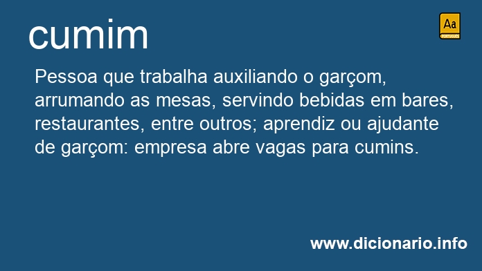 Significado de cumim