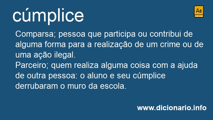 Significado de cmplice