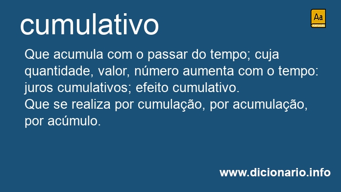 Significado de cumulativos