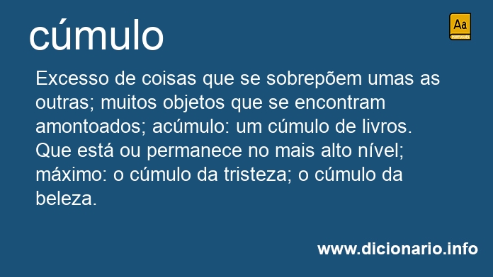 Significado de cmulo