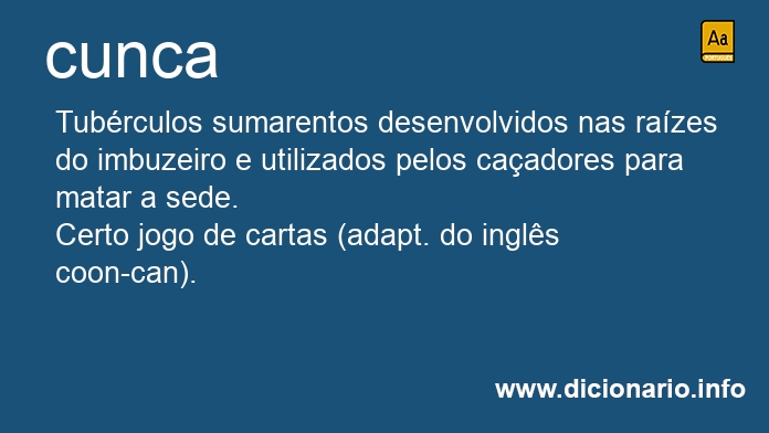 Significado de cunca