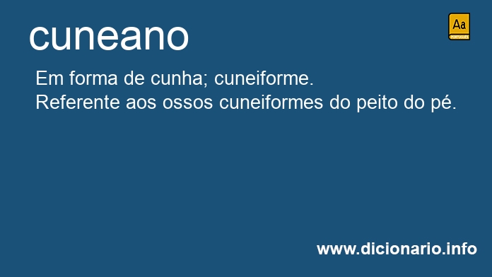 Significado de cuneano