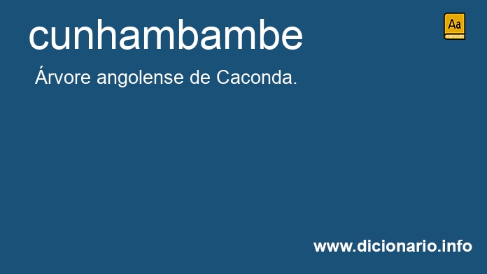 Significado de cunhambambe