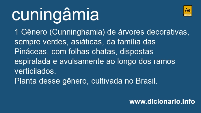 Significado de cuningmia
